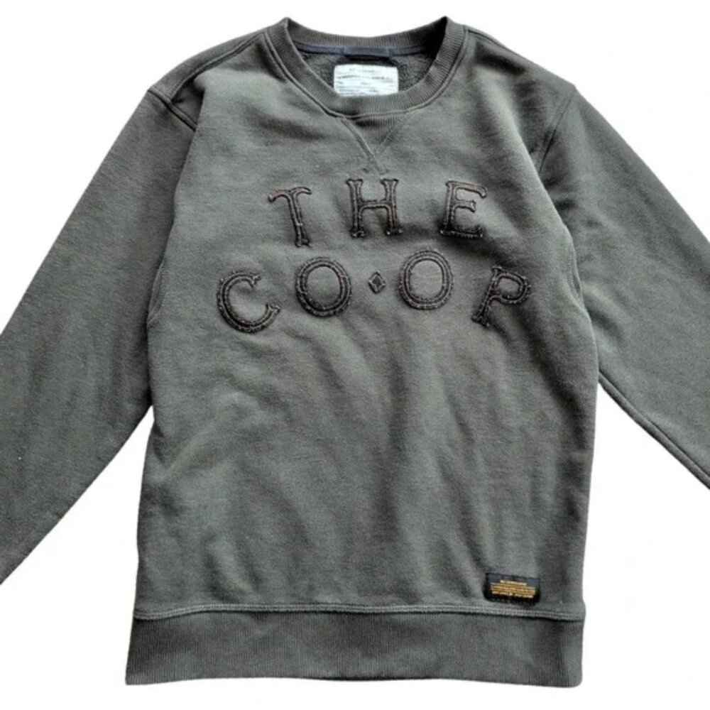 REI The CO-OP 80th Anniversary Staff Edition Army Green Sweatshirt Sz.M Unisex